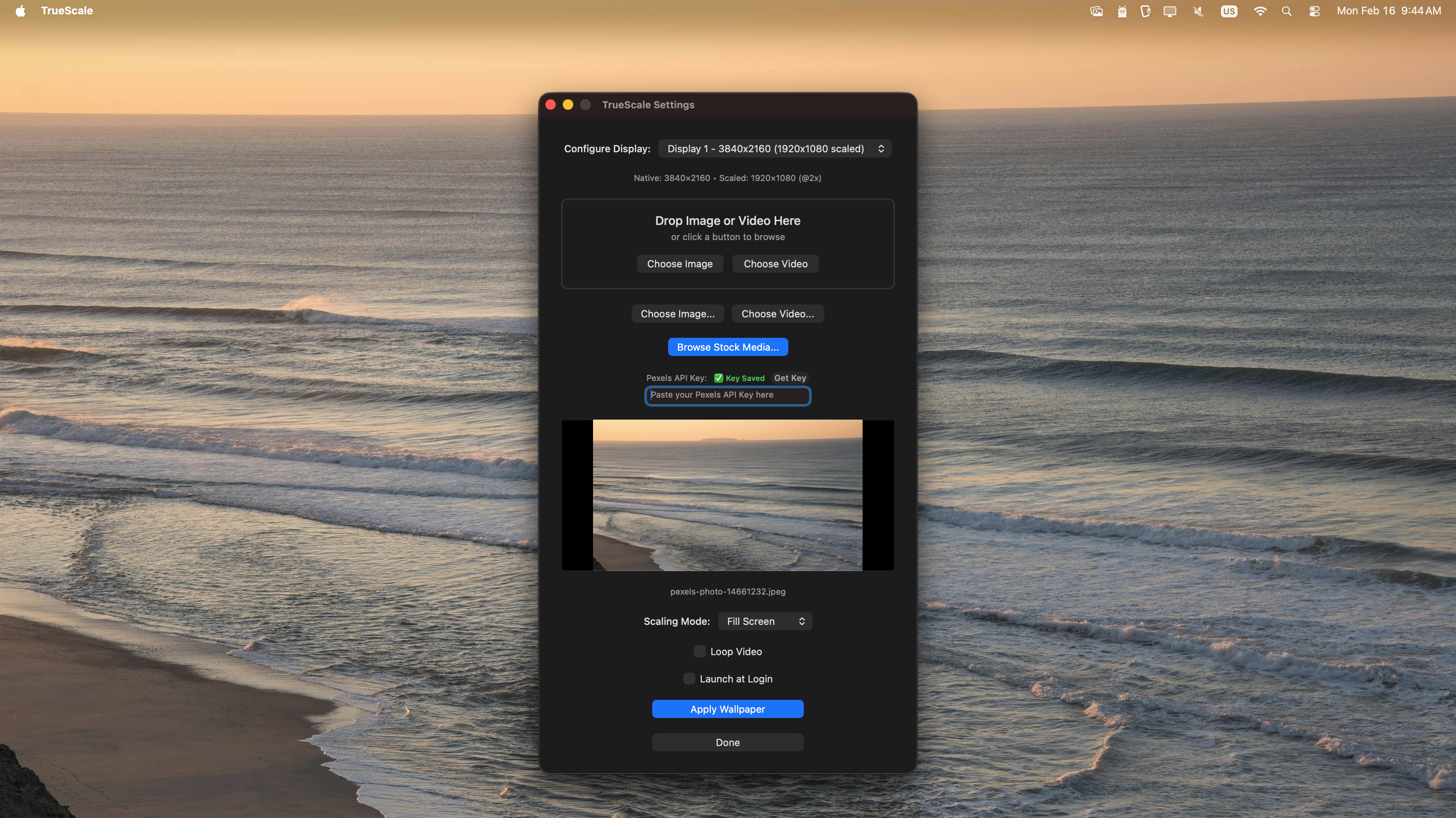 Menu Bar App